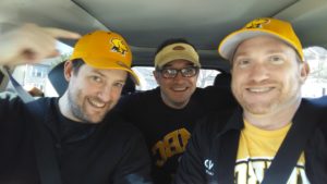 Me, Drew, and Dan, on our way to Charlotte!